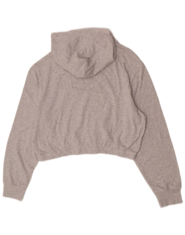 Damska bluza z kapturem Tommy Hilfiger Crop Graphic UK 14 Medium Grey Flecked