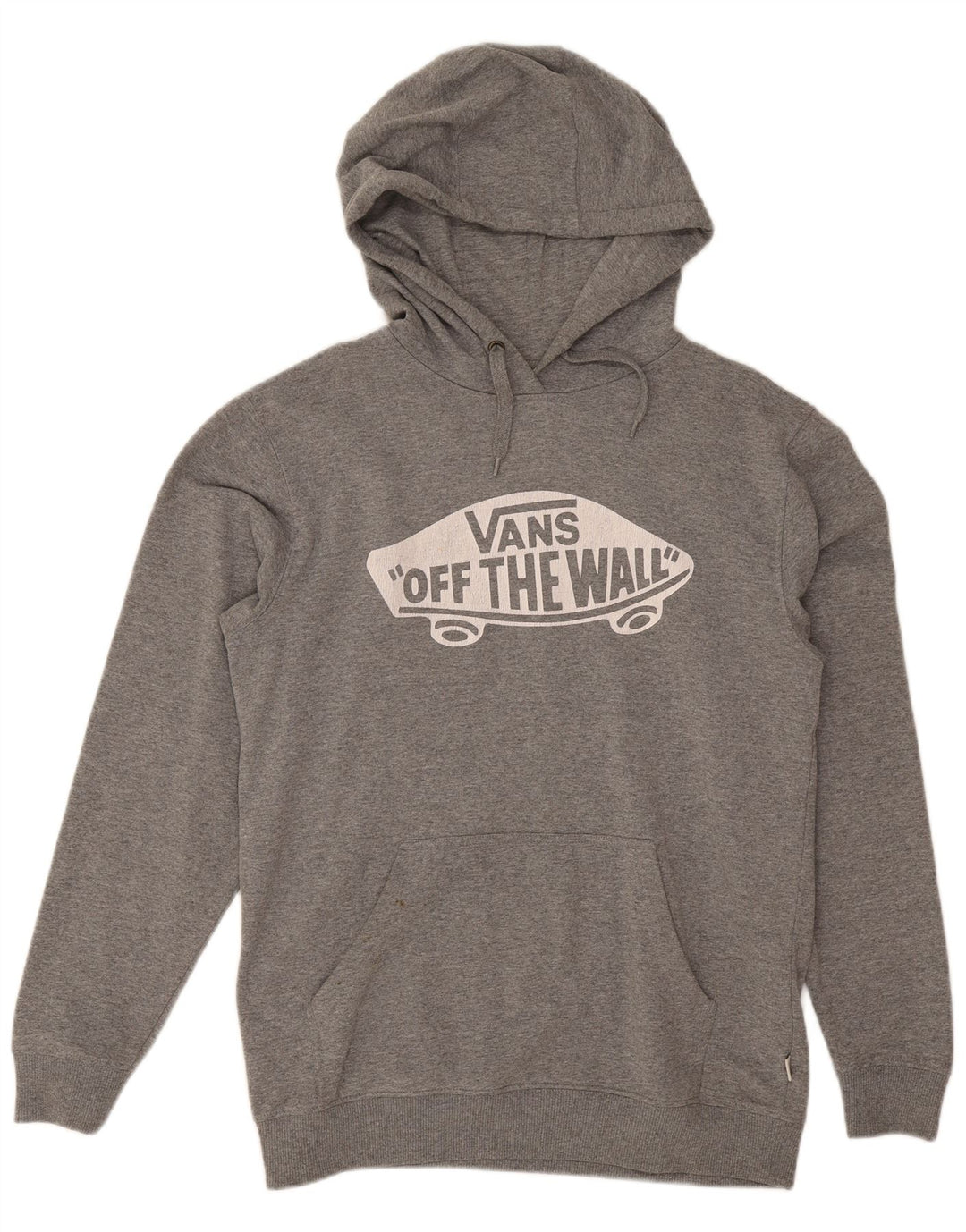 Męski sweter z kapturem Vans z grafiką, mały, szary, bawełniany