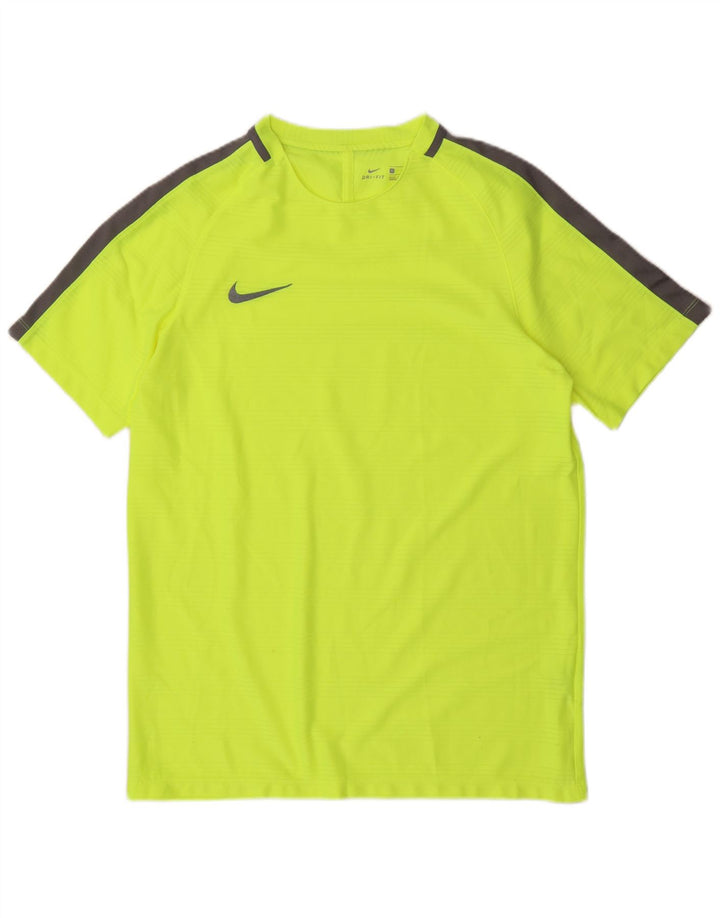 Męski T-shirt Nike Dri Fit, duży, zielony poliester z blokami kolorów