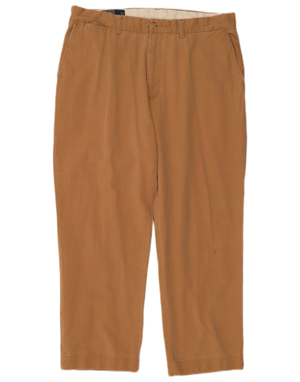 Męskie proste spodnie chino Polo Ralph Lauren W38 L30 Beżowa bawełniana klasyczna