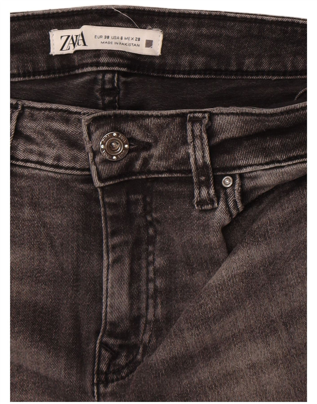 Damskie jeansy skinny Zara EU 38 Small W26 L27 Szare