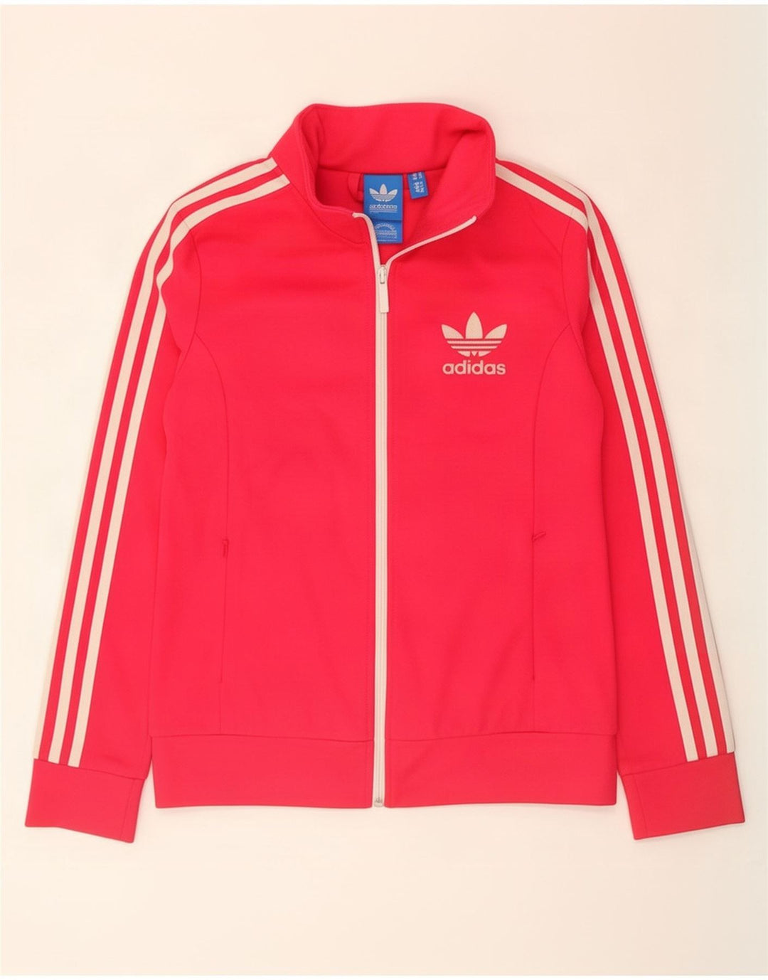 Damska bluza dresowa Adidas UK 12 Średnia różowa bawełna