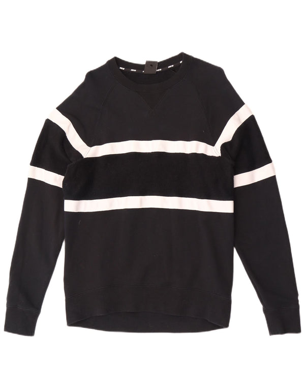 Męska bluza dresowa Nike, średnia czarna, bawełniana z blokami kolorów