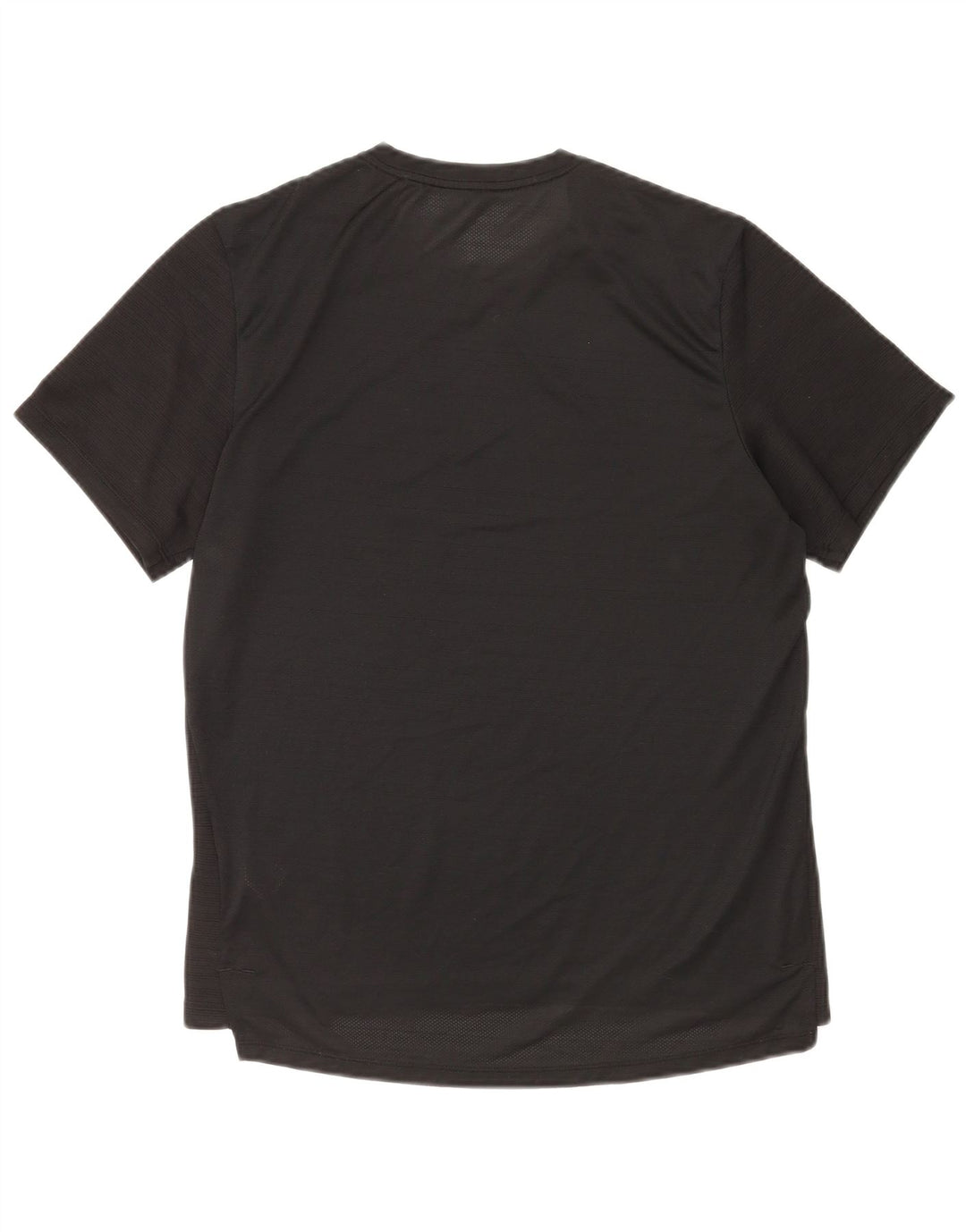 Męski T-shirt Nike Dri Fit Top, średni czarny poliester w prążki