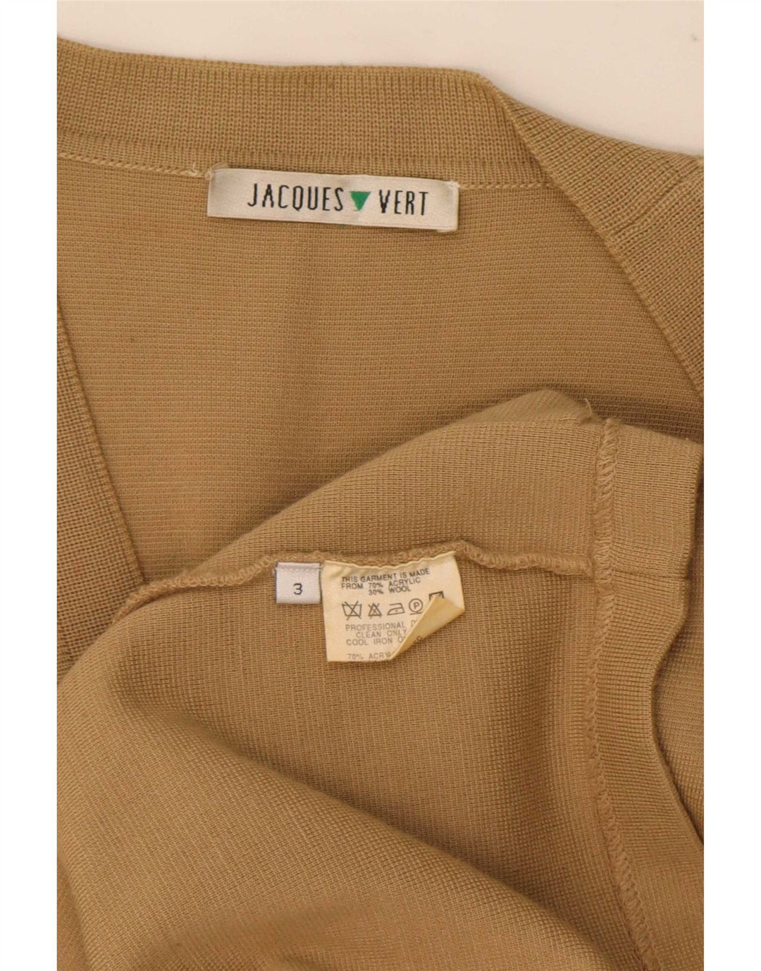 Damski sweter rozpinany Jaques Vert Longline UK 16, duży beż