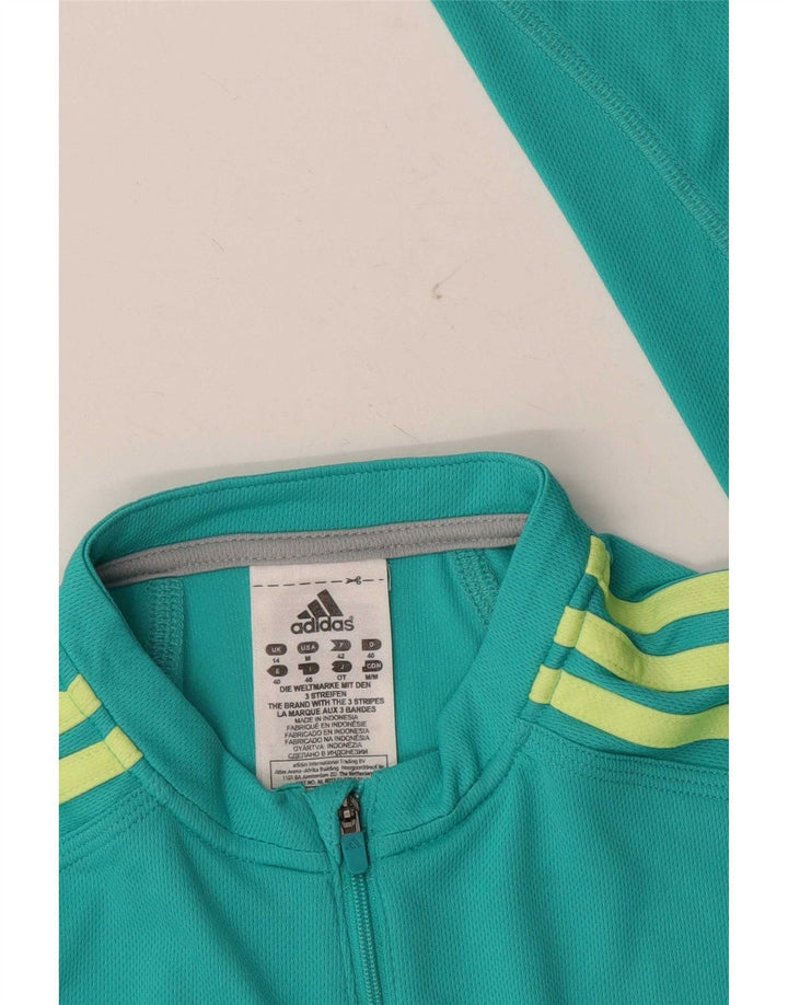 Damski dres Adidas z zamkiem błyskawicznym Top UK 14 Medium Turkusowy