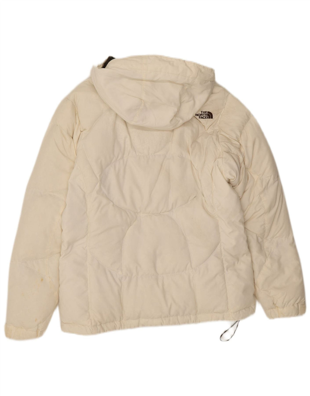 Damska wyściełana kurtka z kapturem The North Face UK 14, średni biały nylon