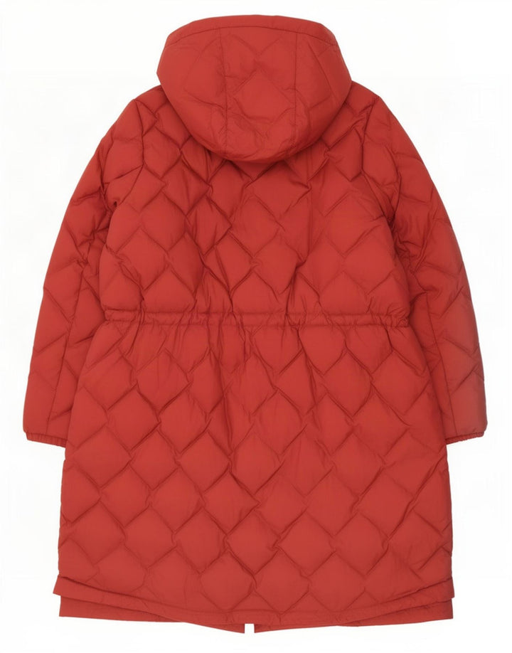 Marks & Spencer Damski ocieplany płaszcz z kapturem UK 22 3XL Czerwony poliamid