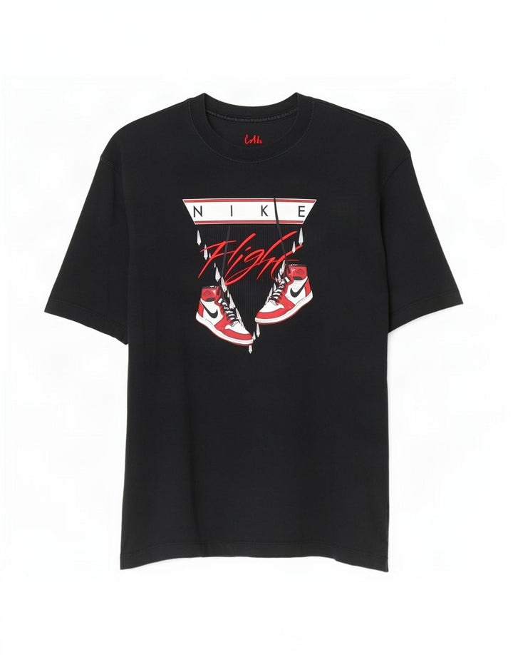 Męski T-shirt oversize z grafiką Jordan, mały, czarny, bawełniany