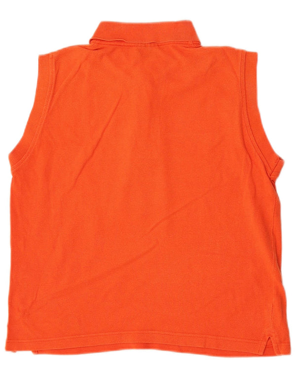 Damska koszulka polo bez rękawów Champion, UK 18 XL, pomarańczowa, bawełniana