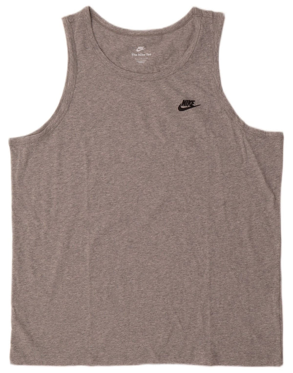 Męska kamizelka Nike XL, szara, nakrapiana bawełna