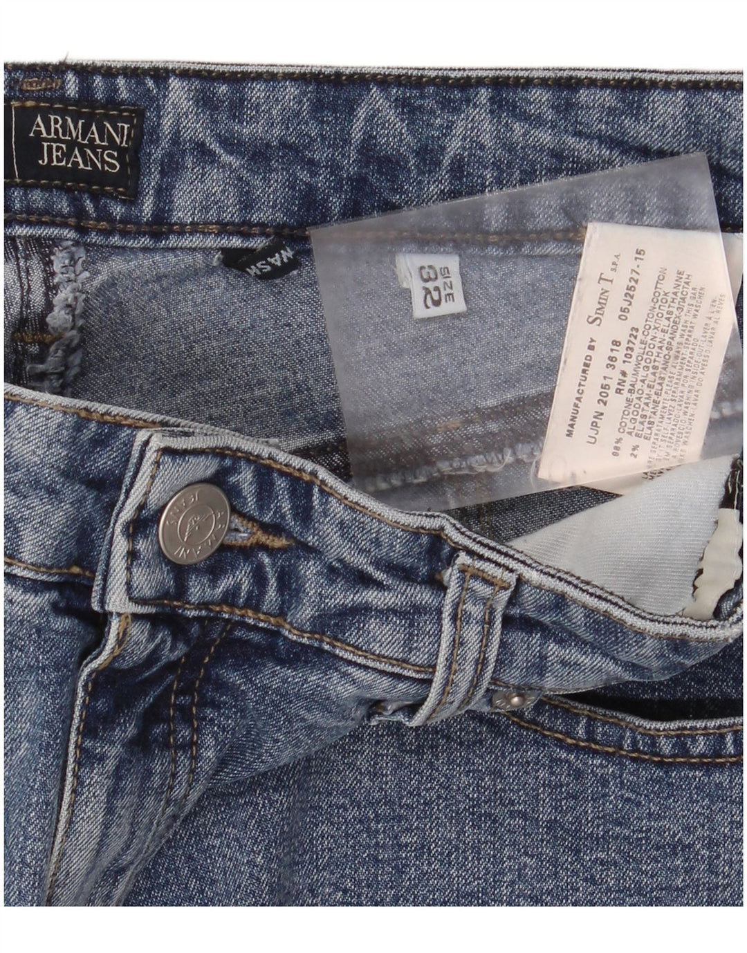 Armani Jeans Męskie jeansy Bootcut W32 L30 Niebieskie bawełniane