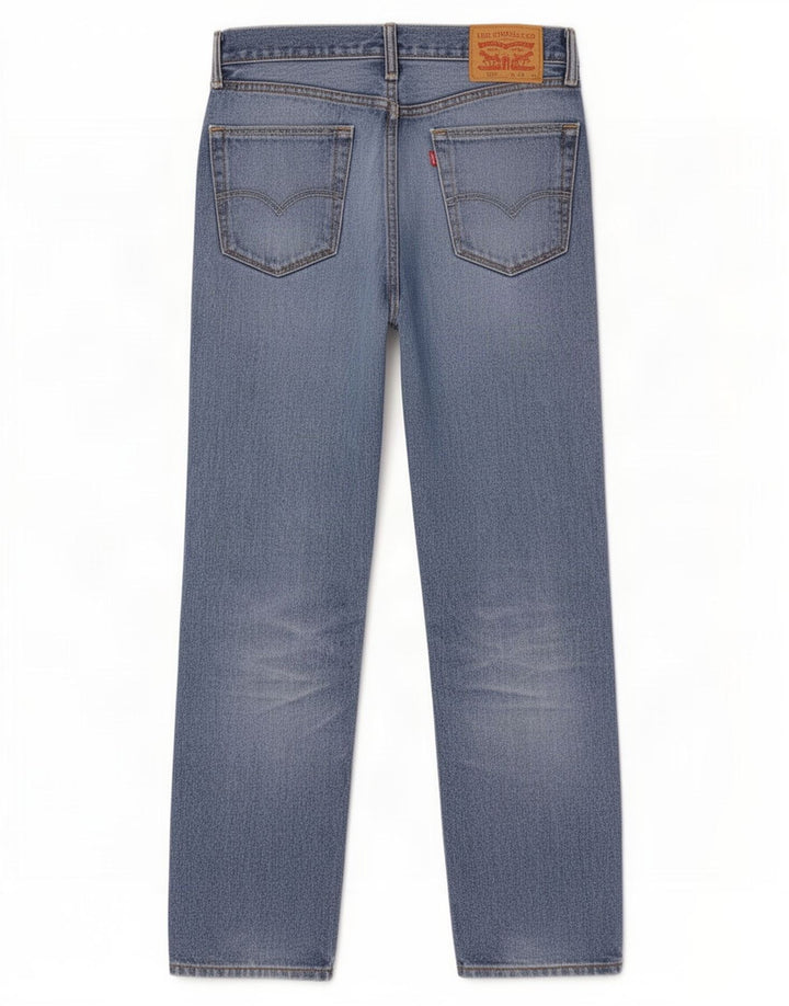 Męskie jeansy Levi's 505 Straight W35 L30 Niebieskie bawełniane