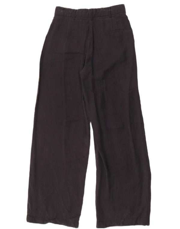 Damskie spodnie chino z szeroką nogawką Zara XS W24 L32 czarne