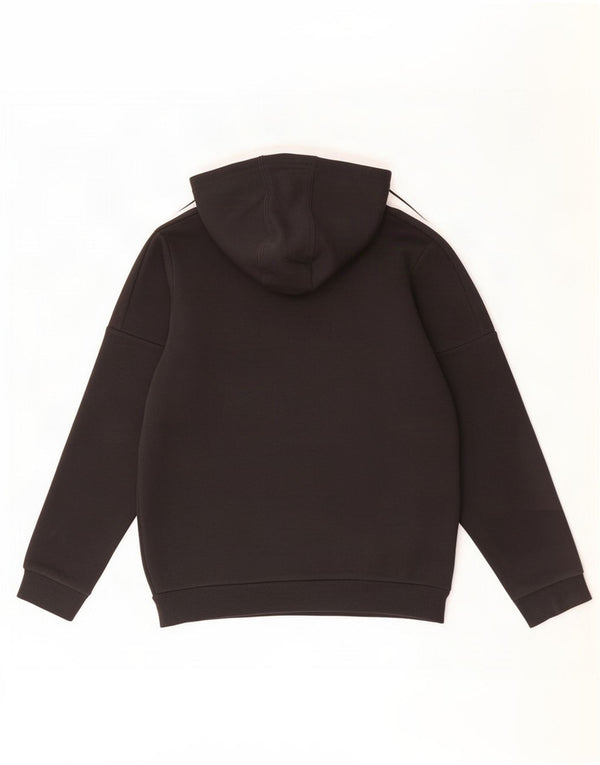 Chłopięca bluza z kapturem Adidas z grafiką 11-12 lat, czarna bawełna