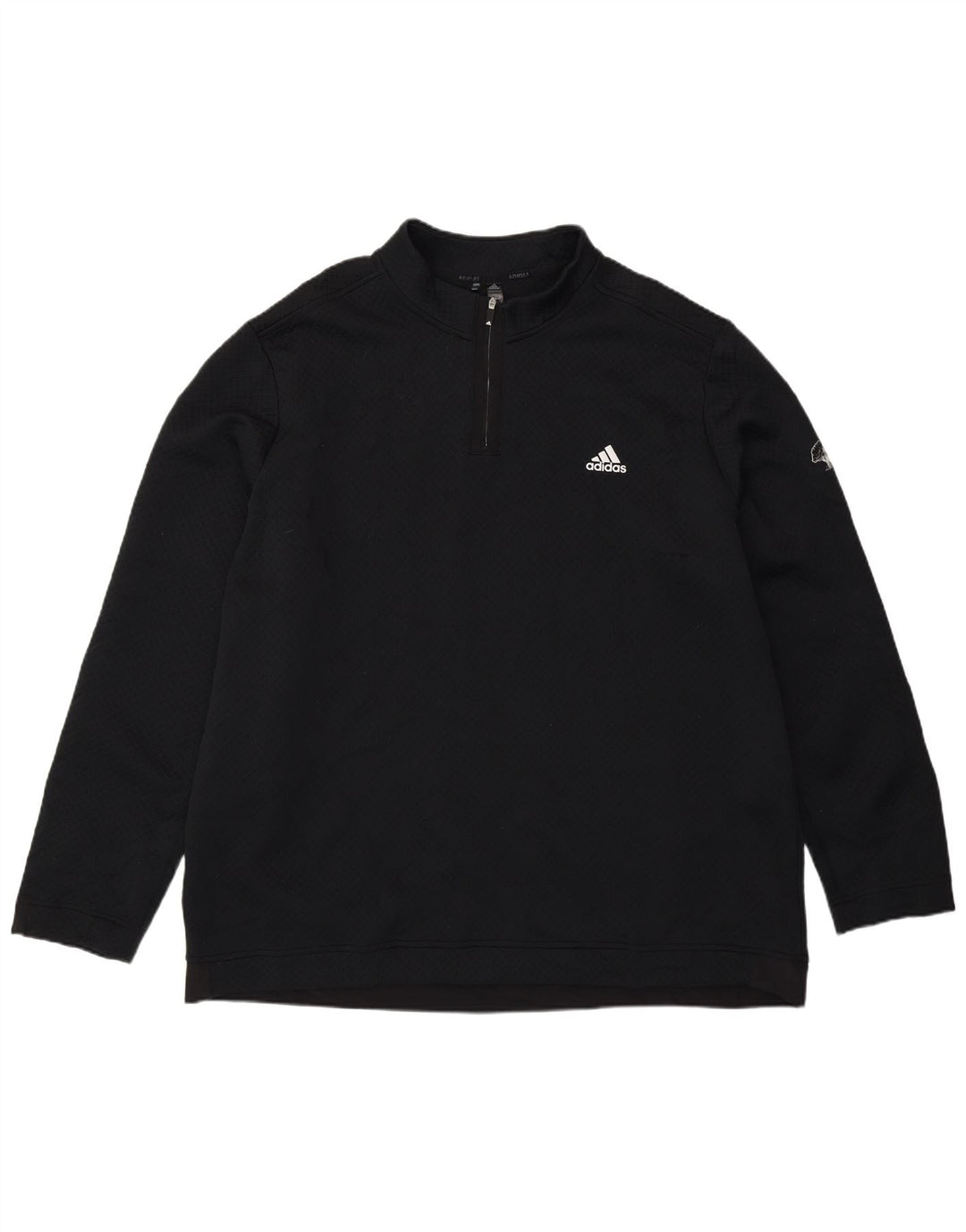 Męska bluza Adidas z zamkiem błyskawicznym, 2XL, czarny poliester