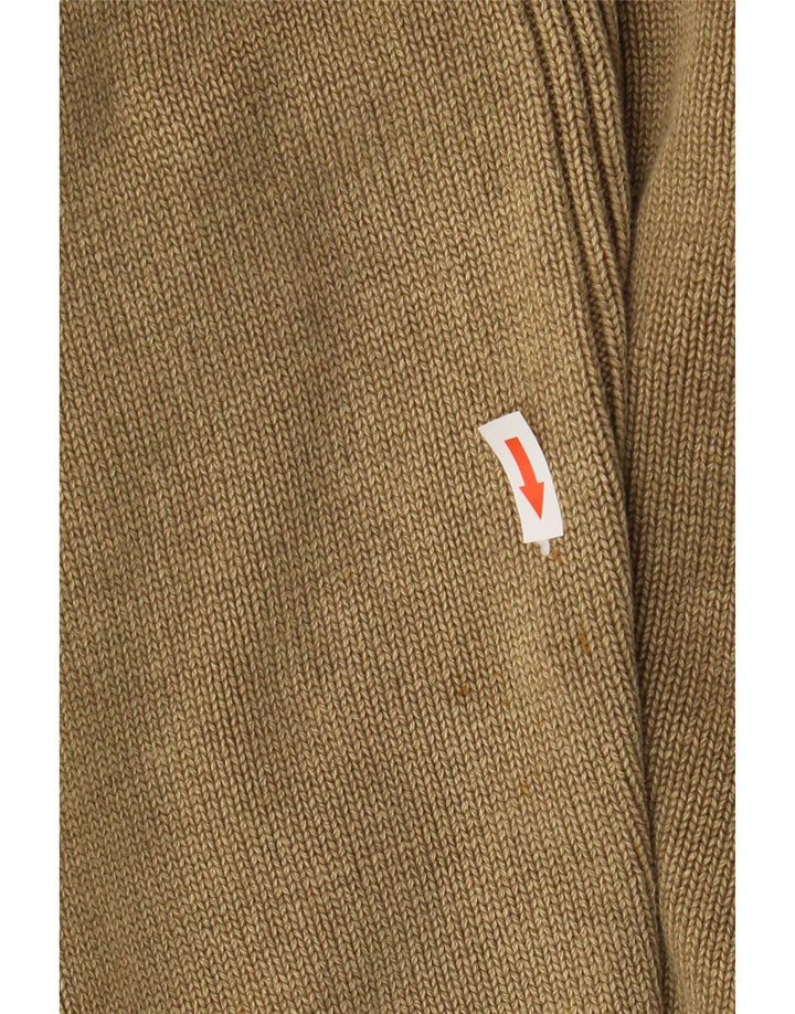 Męski sweter męski Camp David z zamkiem błyskawicznym, 2XL, brązowy, bawełniany