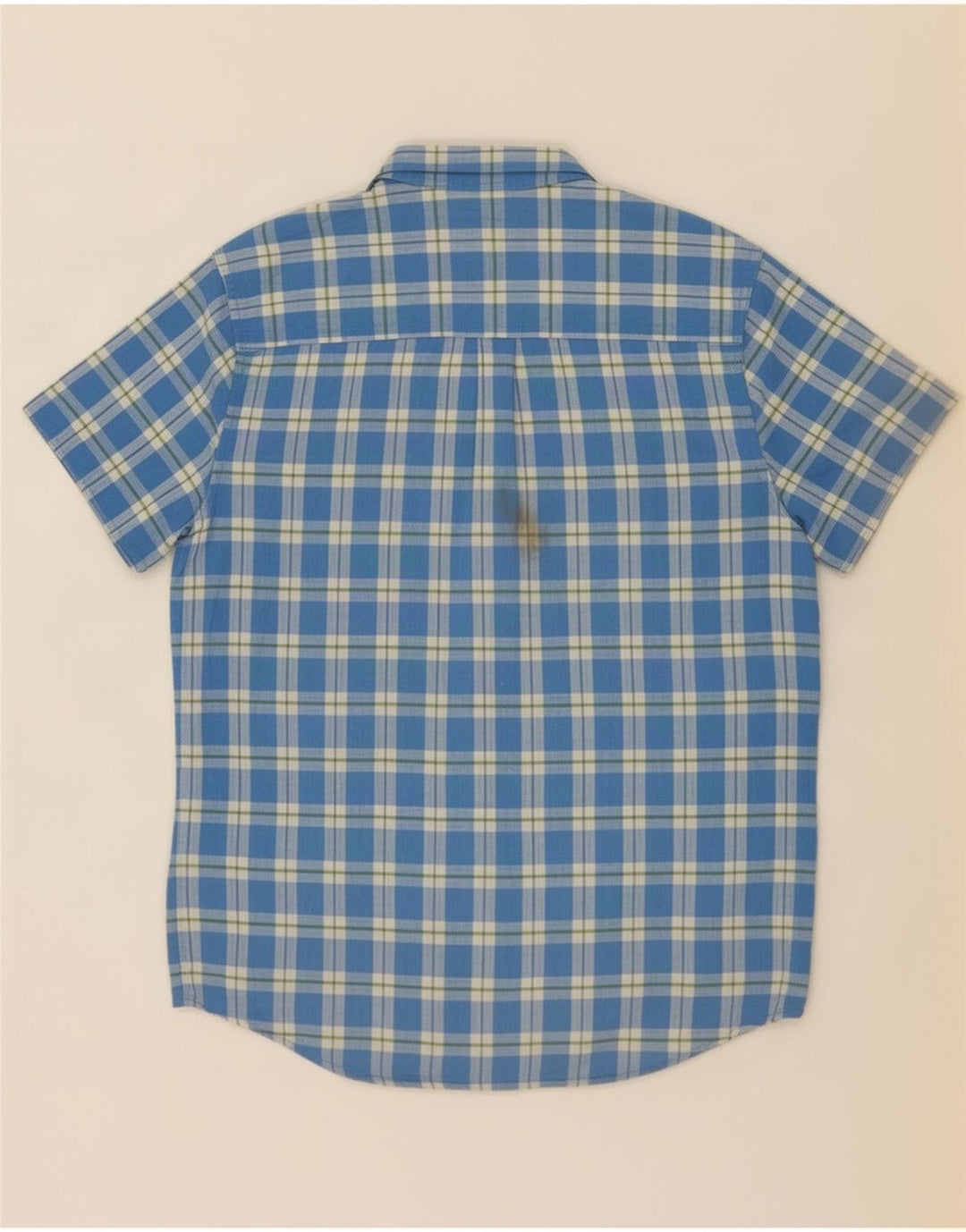 Koszula męska z krótkim rękawem Wrangler 2XL, bawełniana niebieska kratka