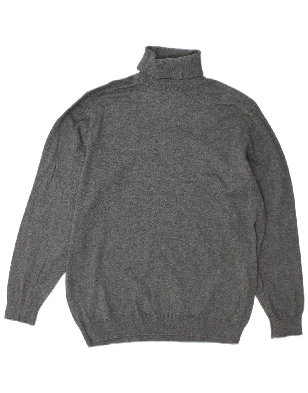 Damski sweter z golfem Zara UK 16 Large, szara wiskoza
