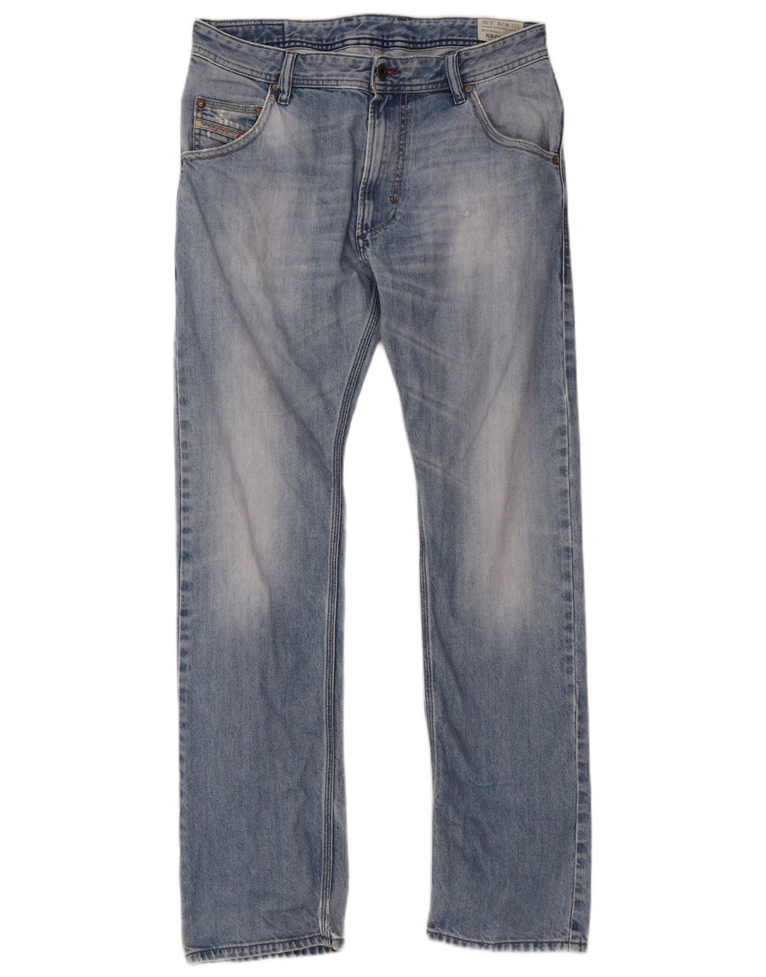 DIESEL Męskie Krooley Regular Carrot Slim Jeans W29 L32 Niebieskie bawełniane