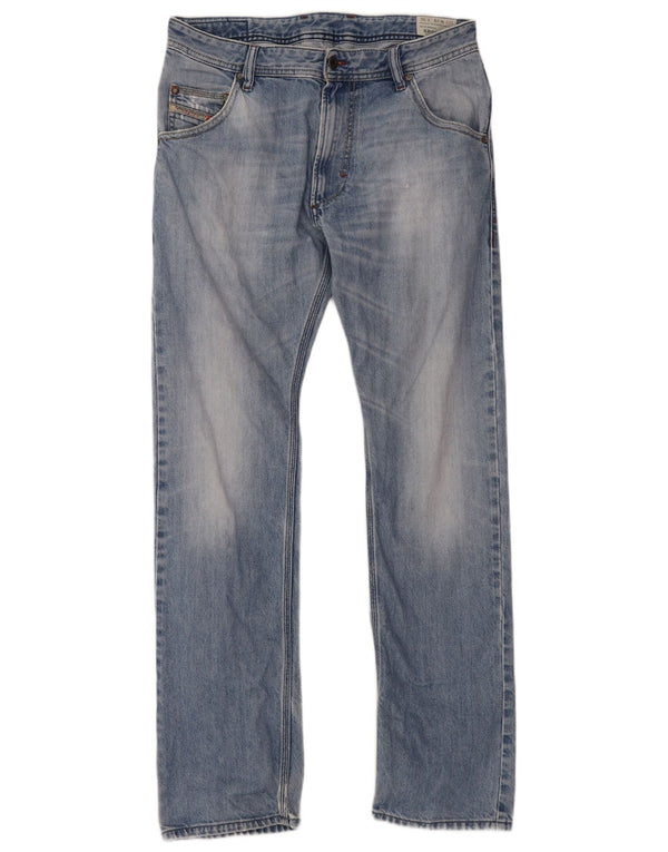 DIESEL Męskie Krooley Regular Carrot Slim Jeans W29 L32 Niebieskie bawełniane