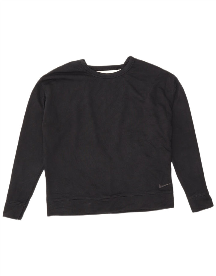 Damski sweter oversize Nike Dri Fit UK 10, mały, czarny, bawełniany