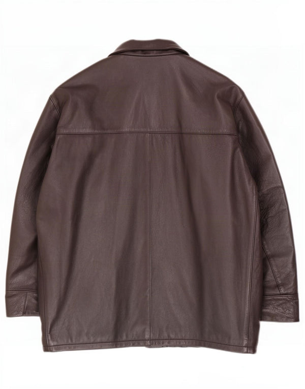 Vintage męska kurtka skórzana IT 54 2XL czarna
