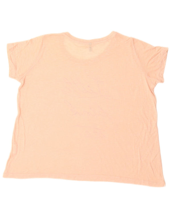 Damska koszulka oversize z grafiką Benetton Top UK 10 Small Pink Flecked