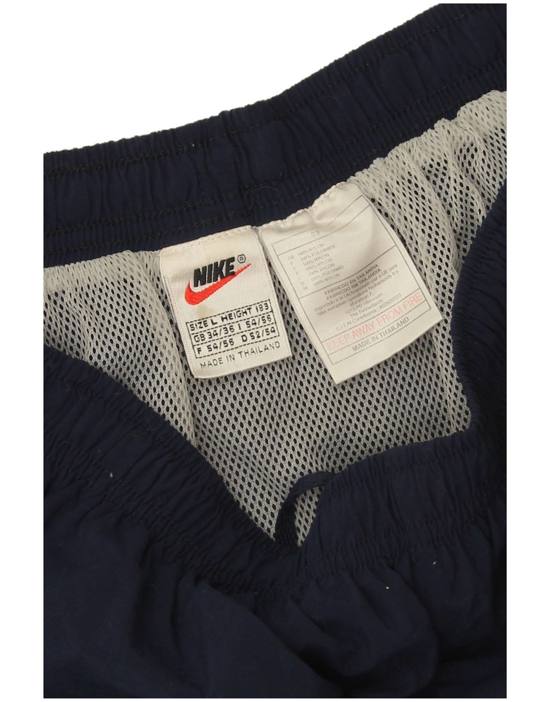 Męskie spodenki sportowe Nike Graphic, duże, granatowe, nylonowe