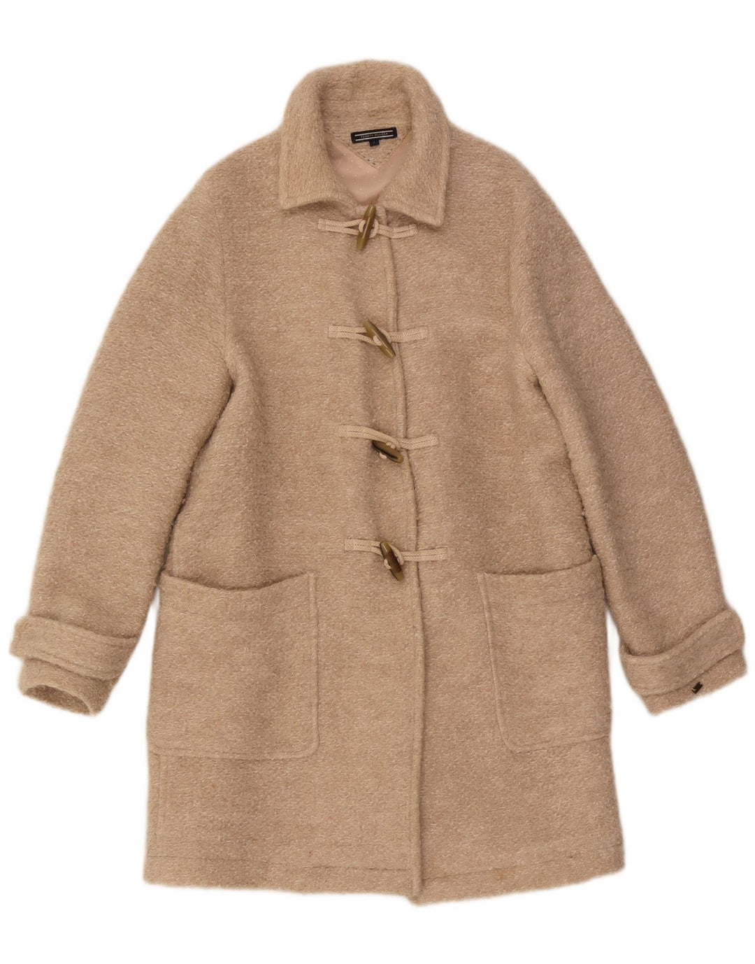 Damska budrysówka Tommy Hilfiger UK 10 Small Beżowa wełna