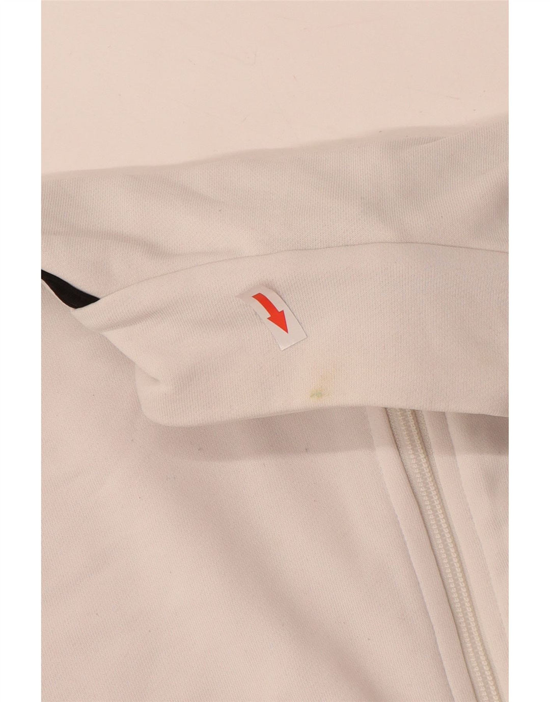 Damska kurtka dresowa ADIDAS UK 16, duża, biała, poliestrowa