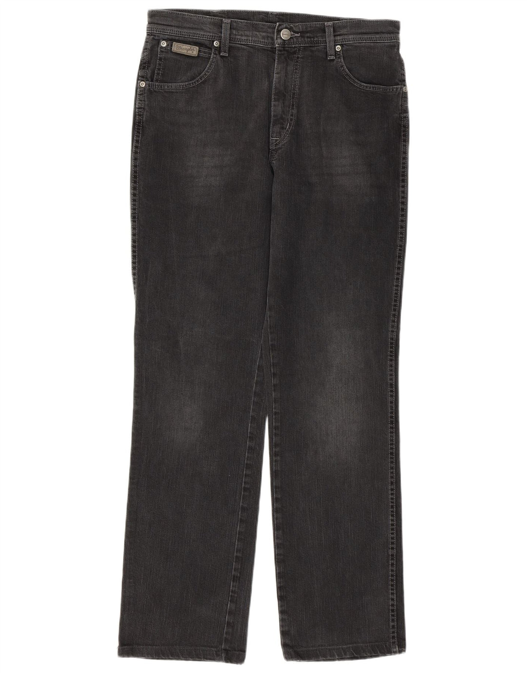 Męskie jeansy Wrangler Texas Stretch Straight W34 L31 Szara bawełna