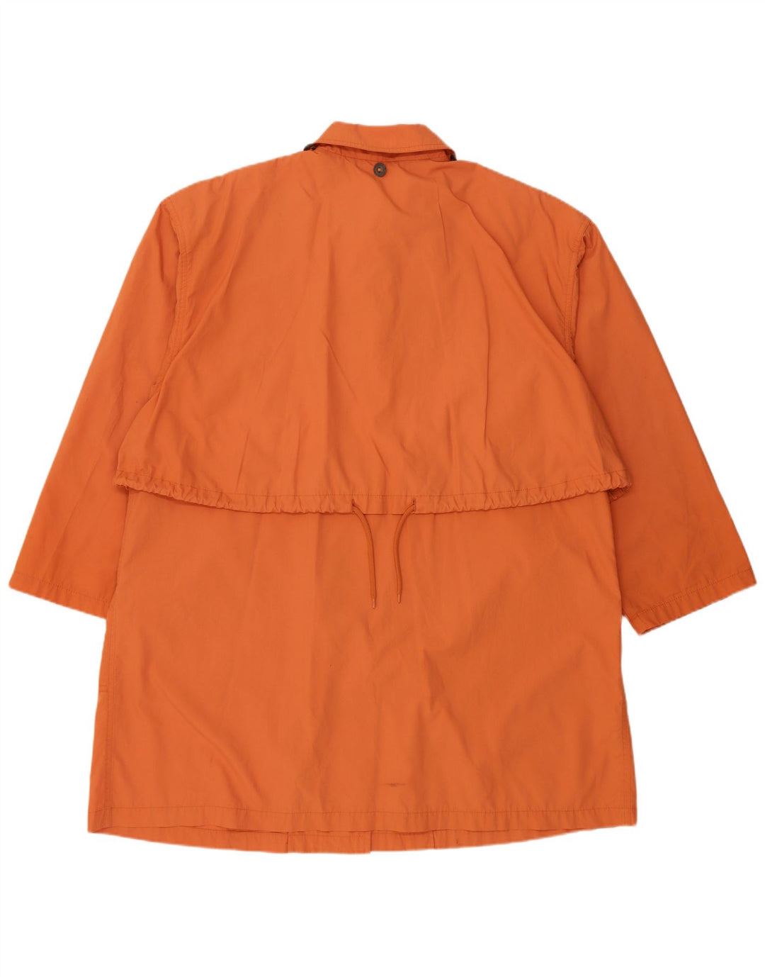 Vintage damski płaszcz przeciwdeszczowy UK 18 XL, pomarańczowy poliester