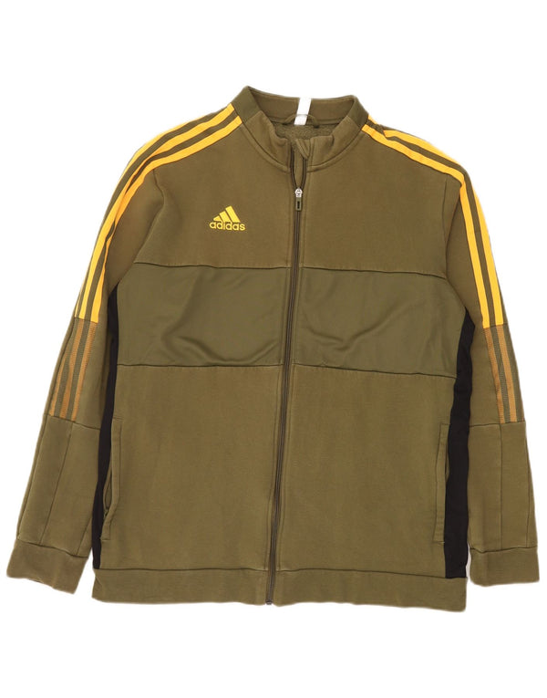 Męska kurtka dresowa ADIDAS XL, bawełniana w kolorze khaki
