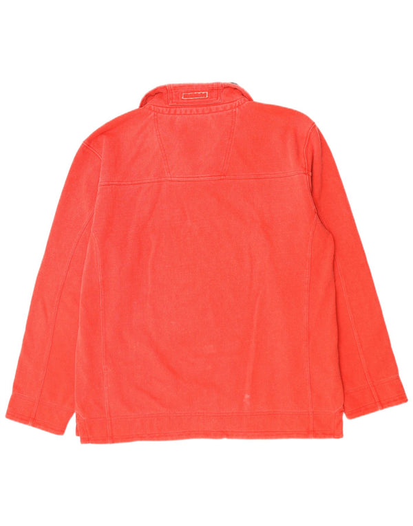 Crew Clothing Męska bluza z zamkiem błyskawicznym, sweter XL, czerwona bawełna