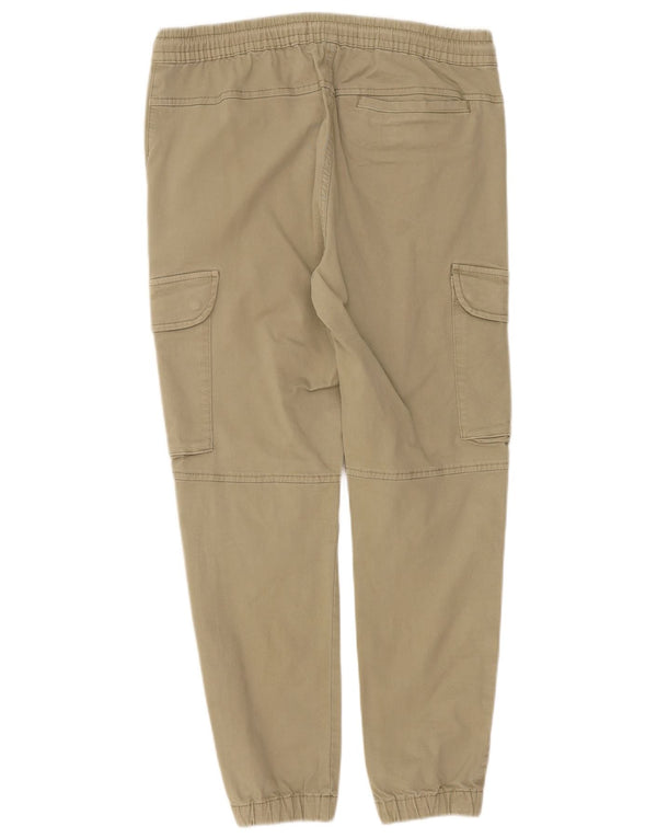 Męskie spodnie joggery Zara Cargo, średnie W31 L27, bawełna khaki
