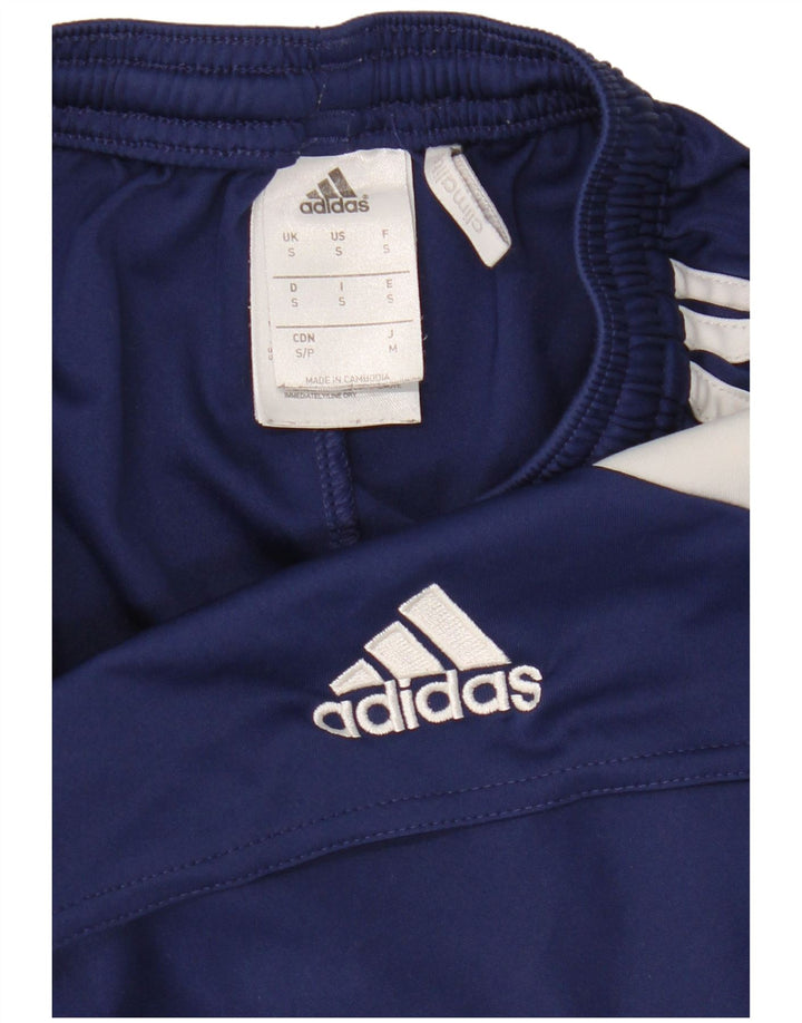 Męskie spodenki sportowe Adidas Climalite, mały, niebieski, poliester z blokami kolorów