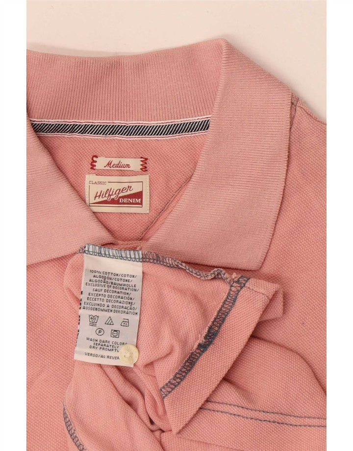 Męska koszulka polo Tommy Hilfiger, średnio różowa, bawełniana
