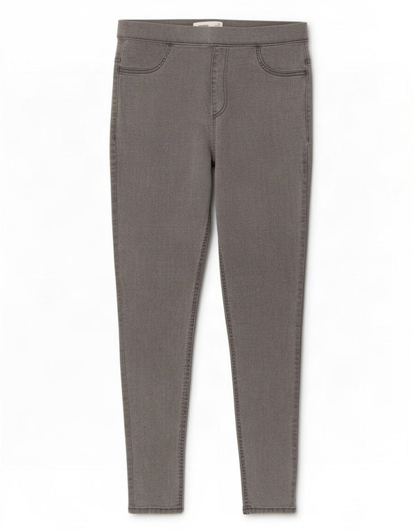 Marks & Spencer Damskie jeansy Jegging UK 12 Medium W30 L28 Szara bawełna