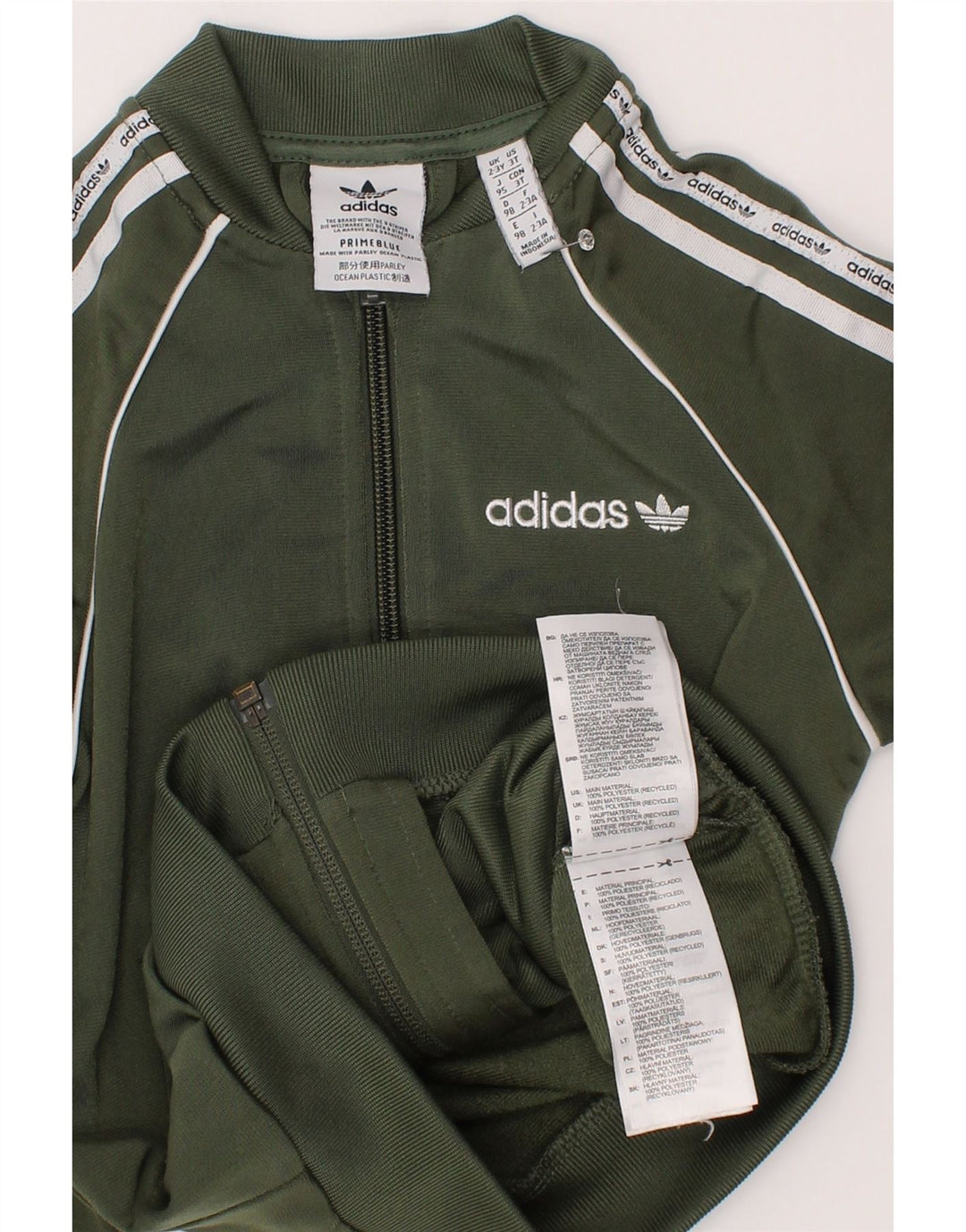 Kurtka dziewczęca Adidas Graphic Tracksuit Top 2-3 lata Zielony poliester