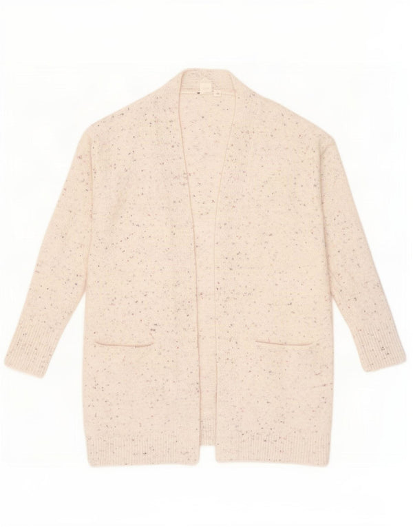 Damski sweter oversize Gap z otwartym kardiganem UK 6 XS, biała bawełna w plamki