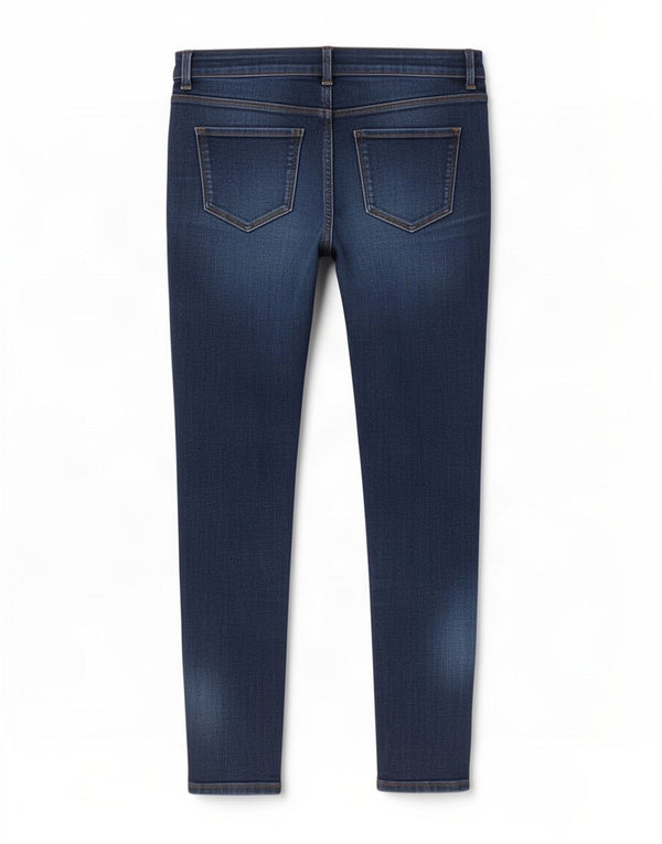 Marks & Spencer Damskie Skinny Jeans UK 12 Medium W29 L26 Granatowe