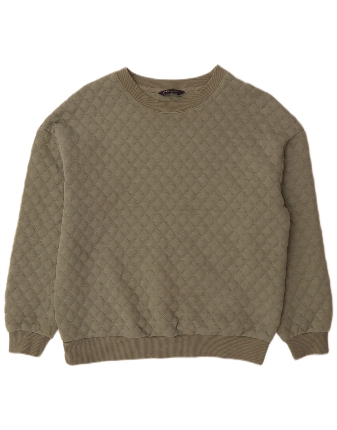 Marks & Spencer Damski sweter oversize UK 12, średni khaki