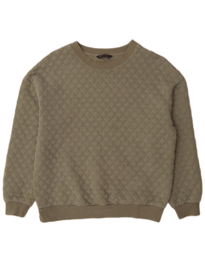 Marks & Spencer Damski sweter oversize UK 12, średni khaki