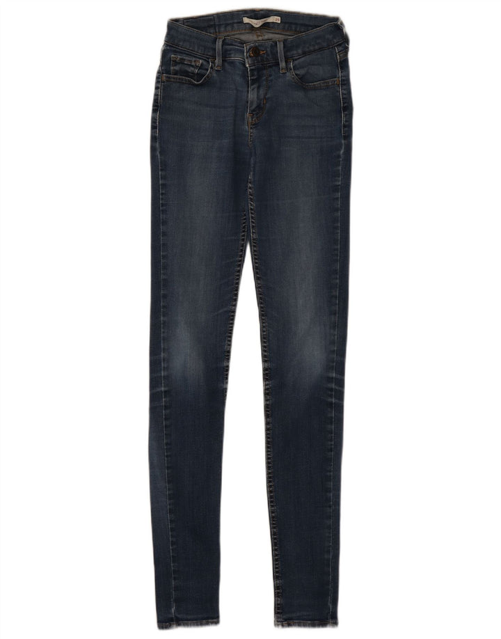 Damskie jeansy Levi's Super Skinny W25 L32 Niebieskie bawełniane