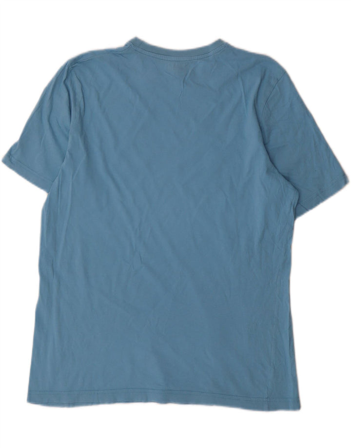 Męski T-shirt z grafiką Kappa, duży, niebieski