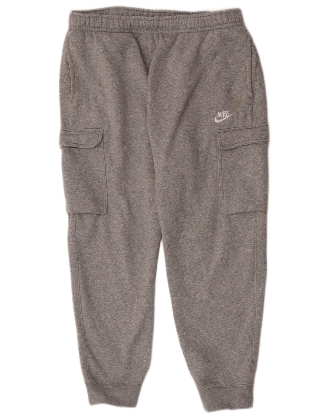 Męskie spodnie dresowe Nike Cargo, duże, szare, bawełniane