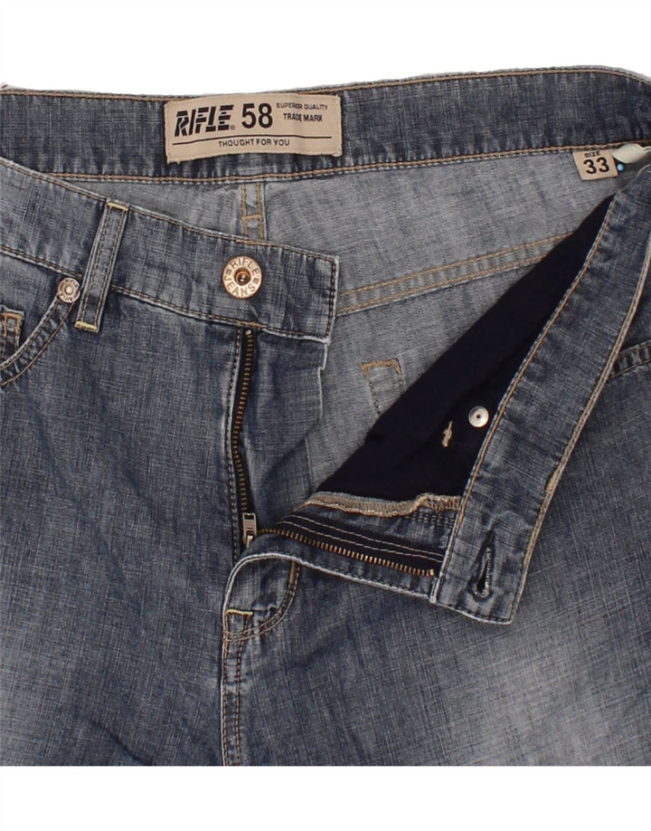 RIFLE Mens Straight Jeans W33 L28  Blue Vintage Rifle and Second-Hand Rifle from Messina Hembry 
