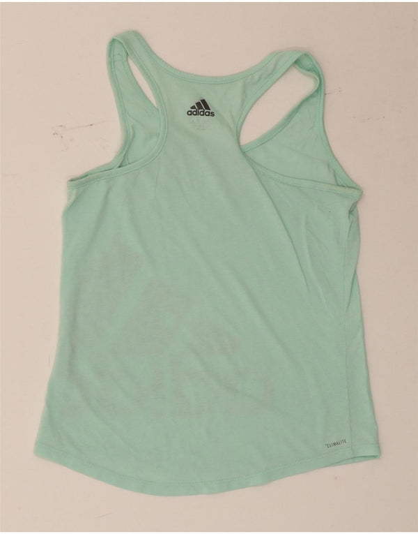 Damska kamizelka Adidas Climalite Graphic Top UK 4/6 XS Zielona
