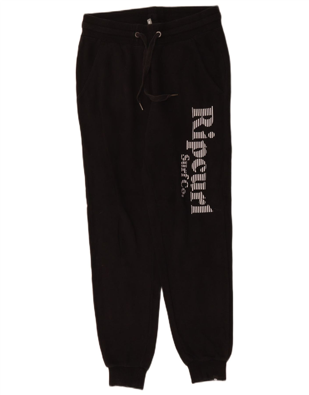 Damskie spodnie dresowe RIP CURL Graphic Joggers UK 8 Small, czarne, bawełniane